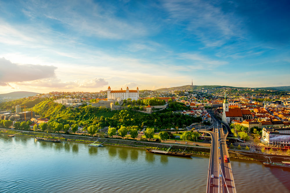 výhľad na Bratislavu